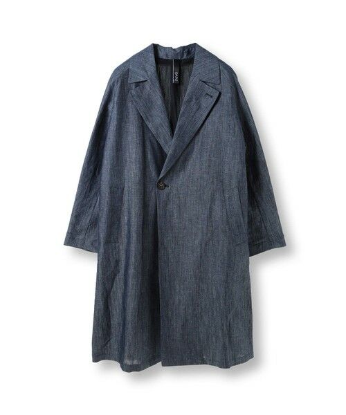 MEN'S BIGI / メンズビギ その他アウター | 【Hevo／イーヴォ】コットンリネンシャンブレースプリングコート（ネイビー）