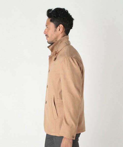 MEN'S BIGI / メンズビギ ブルゾン | リネンツイード調ポリエステルスタンドカラーブルゾン | 詳細3