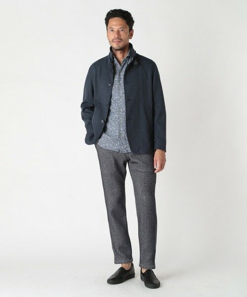 MEN'S BIGI / メンズビギ ブルゾン | リネンツイード調ポリエステルスタンドカラーブルゾン | 詳細18