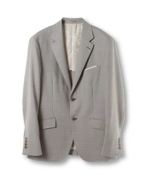 MEN'S BIGI / メンズビギ テーラードジャケット | ミックスヤーン/ポップサックテーラードジャケット（ベージュ）