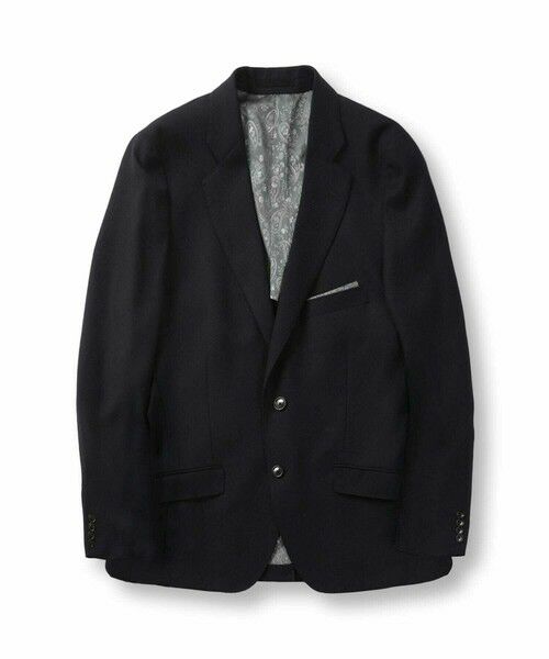 MEN'S BIGI / メンズビギ テーラードジャケット | ミックスヤーン/ポップサックテーラードジャケット（ダークネイビー）