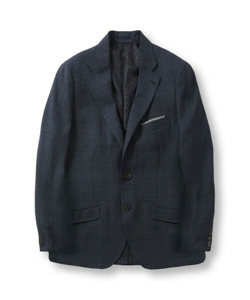MEN'S BIGI / メンズビギ テーラードジャケット | ミックスヤーン/ポップサックテーラードジャケット（ネイビー）