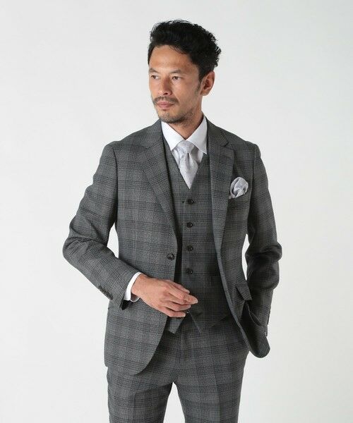 MEN'S BIGI / メンズビギ テーラードジャケット | ミックスヤーンブッチャーチェックジャケット | 詳細1