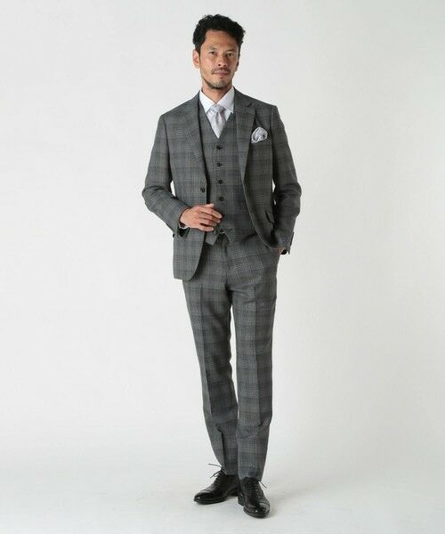 MEN'S BIGI / メンズビギ テーラードジャケット | ミックスヤーンブッチャーチェックジャケット | 詳細4