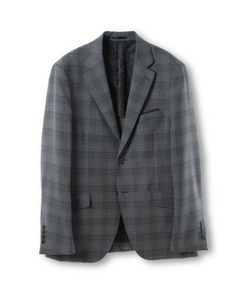 MEN'S BIGI / メンズビギ テーラードジャケット | ミックスヤーンブッチャーチェックジャケット（グレー）