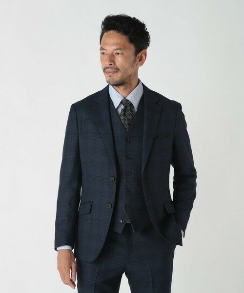 MEN'S BIGI / メンズビギ テーラードジャケット | ミックスヤーンブッチャーチェックジャケット | 詳細12