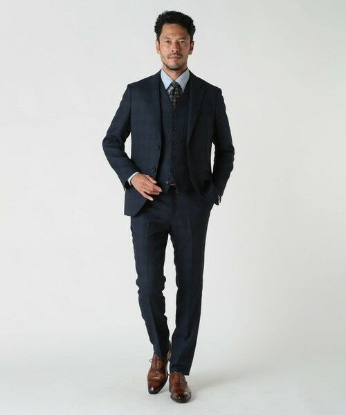 MEN'S BIGI / メンズビギ テーラードジャケット | ミックスヤーンブッチャーチェックジャケット | 詳細14