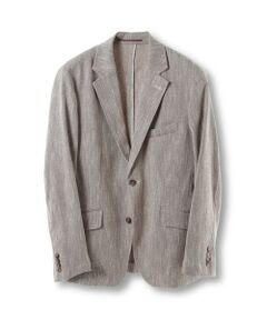 MEN'S BIGI / メンズビギ テーラードジャケット | リネン調スラブメランジジャケット