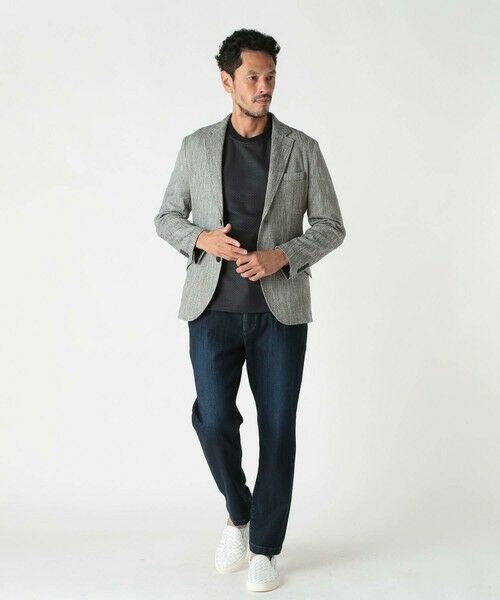 MEN'S BIGI / メンズビギ テーラードジャケット | リネン調スラブメランジジャケット | 詳細8