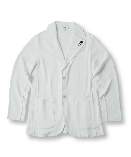 MEN'S BIGI / メンズビギ テーラードジャケット | 【LARDINI/ラルディーニ】ニットジャケット（オフホワイト）