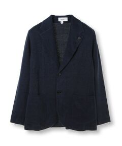 MEN'S BIGI / メンズビギ テーラードジャケット | 【LARDINI／ラルディーニ】リネンコットンニットジャケット