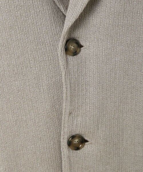 MEN'S BIGI / メンズビギ テーラードジャケット | 【LARDINI／ラルディーニ】リネンコットンニットジャケット | 詳細1