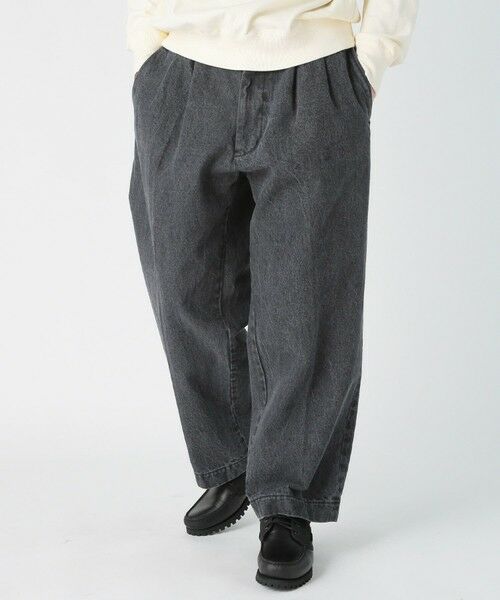 MEN'S BIGI / メンズビギ デニムパンツ | DENIMバギーパンツ（ブラック）
