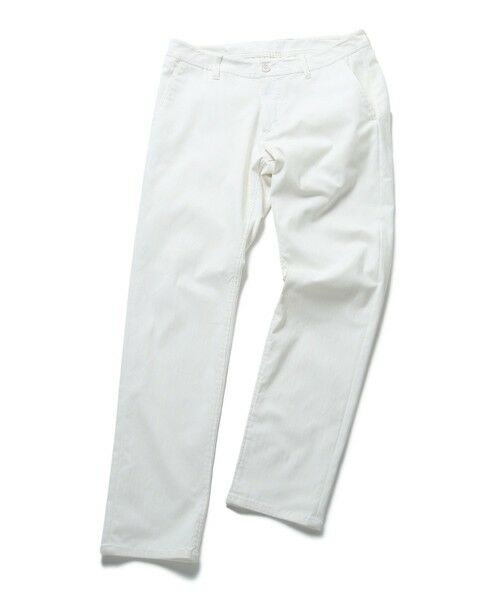 MEN'S BIGI / メンズビギ スラックス・ドレスパンツ | ハイパワーストレッチヘリンボーンスラックスパンツ（ホワイト）