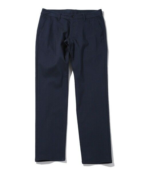 MEN'S BIGI / メンズビギ スラックス・ドレスパンツ | ハイパワーストレッチヘリンボーンスラックスパンツ（ネイビー）