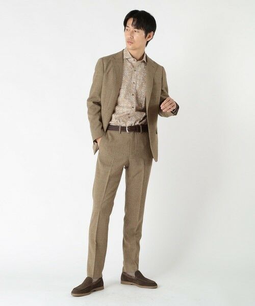 MEN'S BIGI / メンズビギ テーラードジャケット | ウーリーノ千鳥格子柄テーラードジャケット | 詳細1