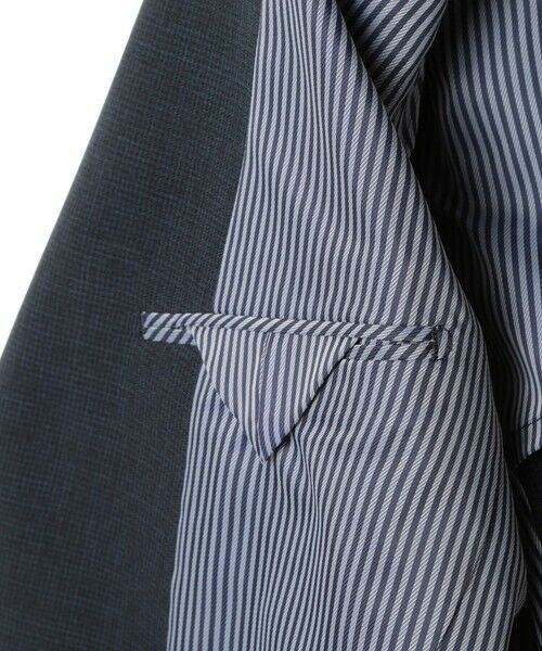 MEN'S BIGI / メンズビギ テーラードジャケット | ウーリーノ千鳥格子柄テーラードジャケット | 詳細7