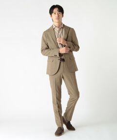 MEN'S BIGI / メンズビギ スラックス・ドレスパンツ | ウーリーノ千鳥格子柄スラックスパンツ（セットアップ対応）