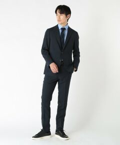 MEN'S BIGI / メンズビギ スラックス・ドレスパンツ | ウーリーノ千鳥格子柄スラックスパンツ（セットアップ対応）