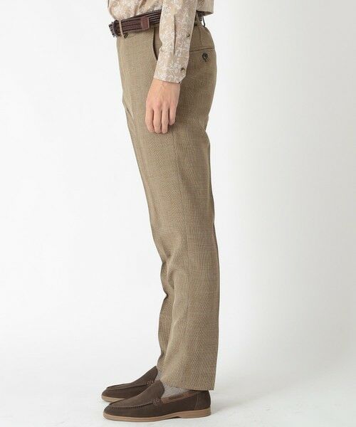 MEN'S BIGI / メンズビギ スラックス・ドレスパンツ | ウーリーノ千鳥格子柄スラックスパンツ（セットアップ対応） | 詳細1