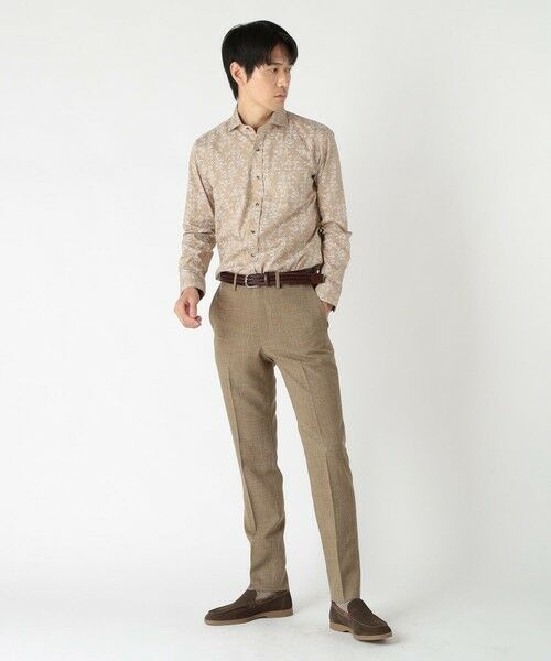 MEN'S BIGI / メンズビギ スラックス・ドレスパンツ | ウーリーノ千鳥格子柄スラックスパンツ（セットアップ対応） | 詳細3