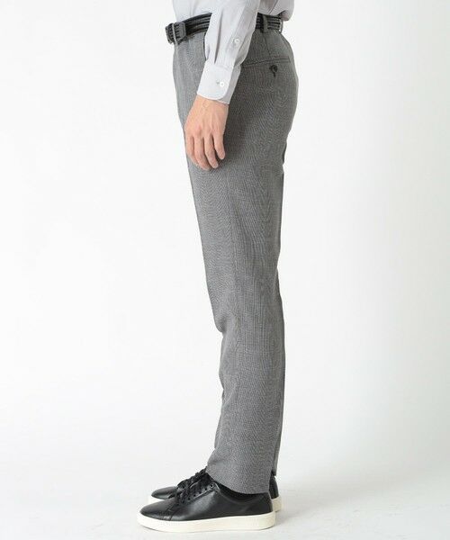 MEN'S BIGI / メンズビギ スラックス・ドレスパンツ | ウーリーノ千鳥格子柄スラックスパンツ（セットアップ対応） | 詳細4