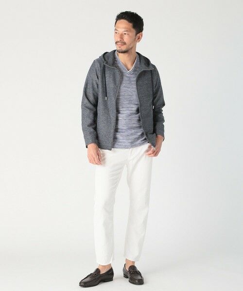 MEN'S BIGI / メンズビギ スウェット | カラミストレッチフードパーカー | 詳細3