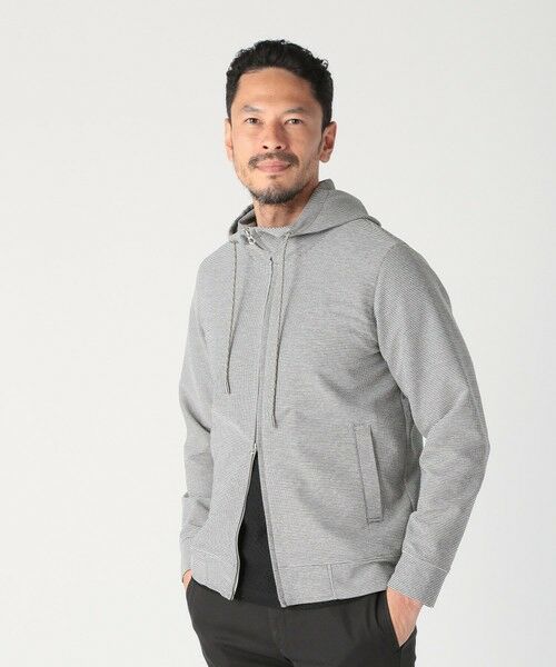 MEN'S BIGI / メンズビギ スウェット | カラミストレッチフードパーカー | 詳細8