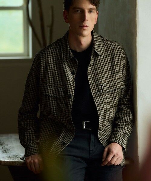 MEN'S BIGI / メンズビギ Tシャツ | フクレジャガード　クルーネックリブカットソー | 詳細4