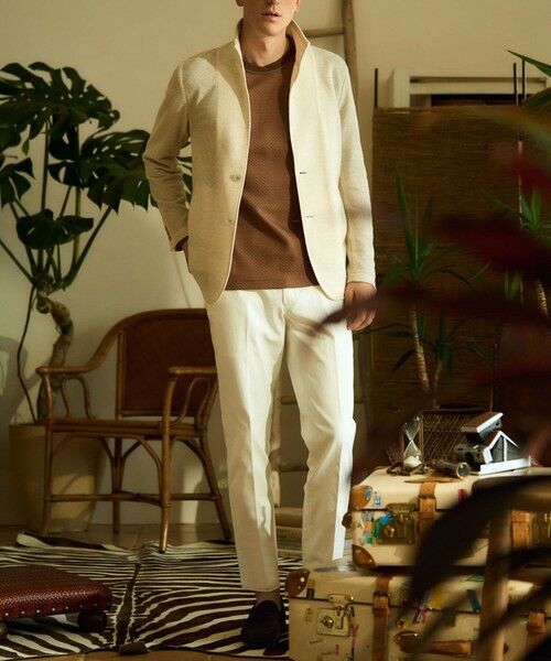 MEN'S BIGI / メンズビギ Tシャツ | フクレジャガード　クルーネックリブカットソー | 詳細14