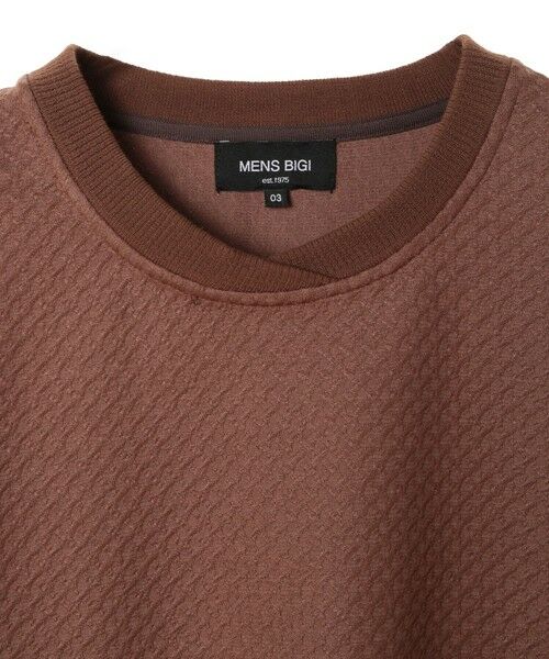 MEN'S BIGI / メンズビギ Tシャツ | フクレジャガード　クルーネックリブカットソー | 詳細9