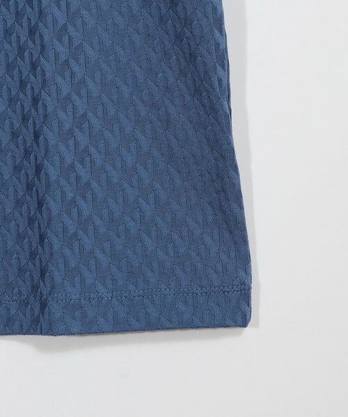 MEN'S BIGI / メンズビギ Tシャツ | シルケット加工 変形千鳥柄リンクスTEE | 詳細5