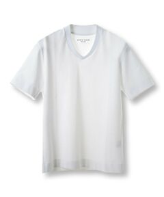 MEN'S BIGI / メンズビギ Tシャツ | 【ACTIVE TAILOR/アクティブテイラー】シルケットスムースVネックTシャツ＜接触冷感 / UVカット＞