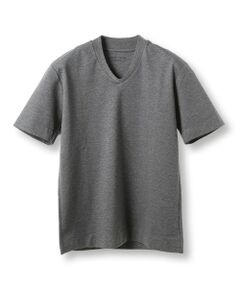 MEN'S BIGI / メンズビギ Tシャツ | 【ACTIVE TAILOR/アクティブテイラー】シルケットスムースVネックTシャツ＜接触冷感 / UVカット＞