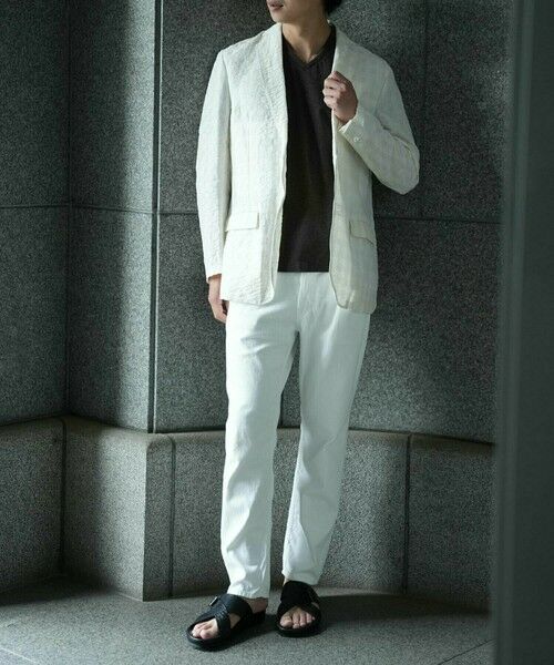 MEN'S BIGI / メンズビギ Tシャツ | 【ACTIVE TAILOR/アクティブテイラー】シルケットスムースVネックTシャツ＜接触冷感 / UVカット＞ | 詳細22