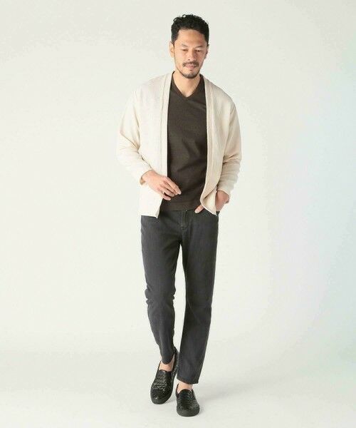 MEN'S BIGI / メンズビギ Tシャツ | 【ACTIVE TAILOR/アクティブテイラー】シルケットスムースVネックTシャツ＜接触冷感 / UVカット＞ | 詳細23