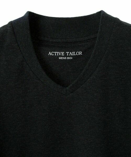 MEN'S BIGI / メンズビギ Tシャツ | 【ACTIVE TAILOR/アクティブテイラー】シルケットスムースVネックTシャツ＜接触冷感 / UVカット＞ | 詳細27
