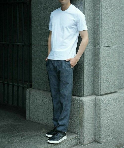 MEN'S BIGI / メンズビギ Tシャツ | 【ACTIVE TAILOR/アクティブテイラー】シルケットスムースクルーネックTシャツ＜接触冷感 / UVカット＞ | 詳細11