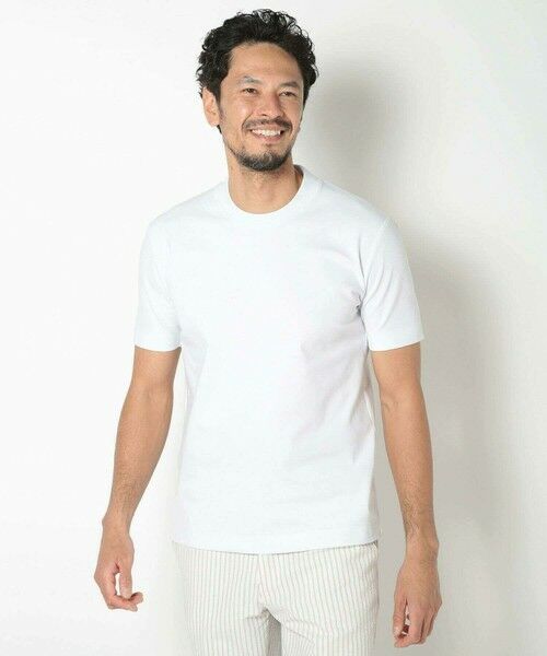 MEN'S BIGI / メンズビギ Tシャツ | 【ACTIVE TAILOR/アクティブテイラー】シルケットスムースクルーネックTシャツ＜接触冷感 / UVカット＞ | 詳細5