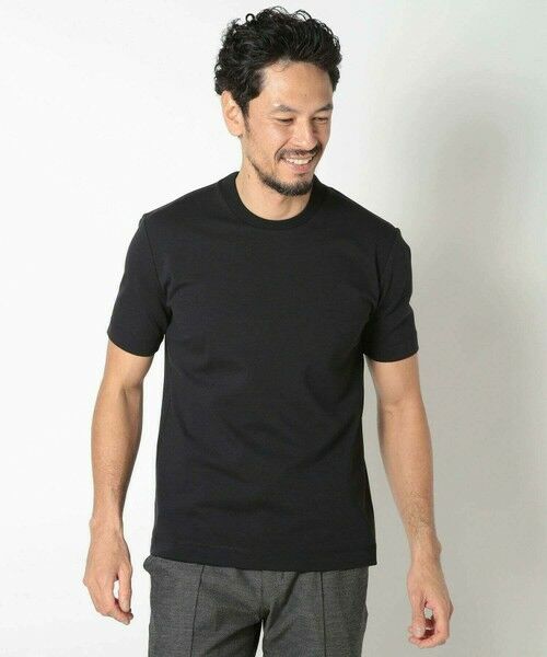 MEN'S BIGI / メンズビギ Tシャツ | 【ACTIVE TAILOR/アクティブテイラー】シルケットスムースクルーネックTシャツ＜接触冷感 / UVカット＞ | 詳細18