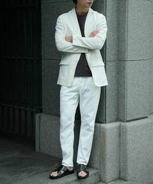 MEN'S BIGI / メンズビギ Tシャツ | 【ACTIVE TAILOR/アクティブテイラー】シルケットスムースクルーネックTシャツ＜接触冷感 / UVカット＞ | 詳細24