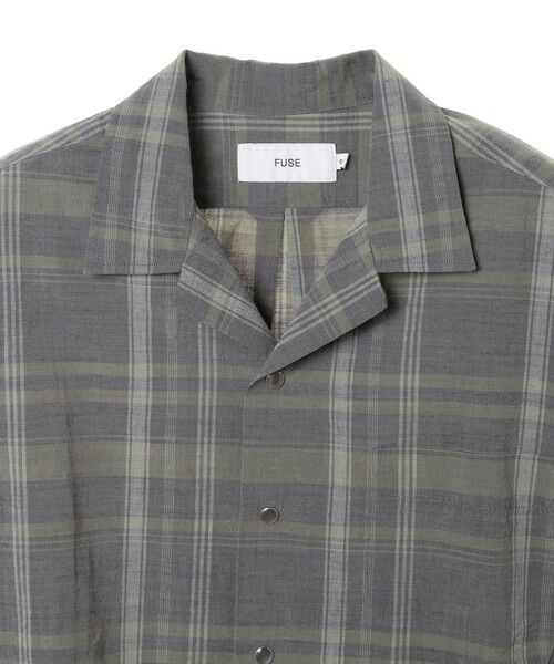 MEN'S BIGI / メンズビギ シャツ・ブラウス | マドラスチェックコットンオープンカラーシャツ | 詳細1