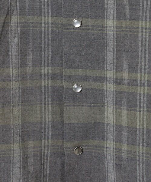 MEN'S BIGI / メンズビギ シャツ・ブラウス | マドラスチェックコットンオープンカラーシャツ | 詳細5