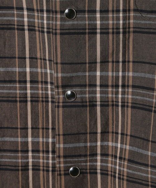 MEN'S BIGI / メンズビギ シャツ・ブラウス | マドラスチェックコットンオープンカラーシャツ | 詳細6