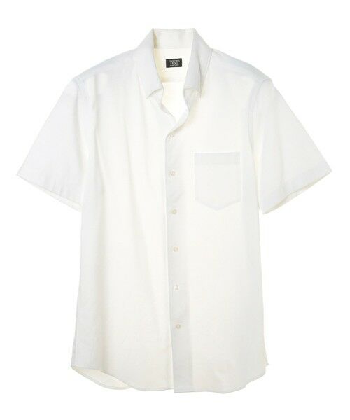 MEN'S BIGI / メンズビギ シャツ・ブラウス | 〈DISNOTICED/ディスノーティス〉ツイルジャージハーフスリーブシャツ（ホワイト）