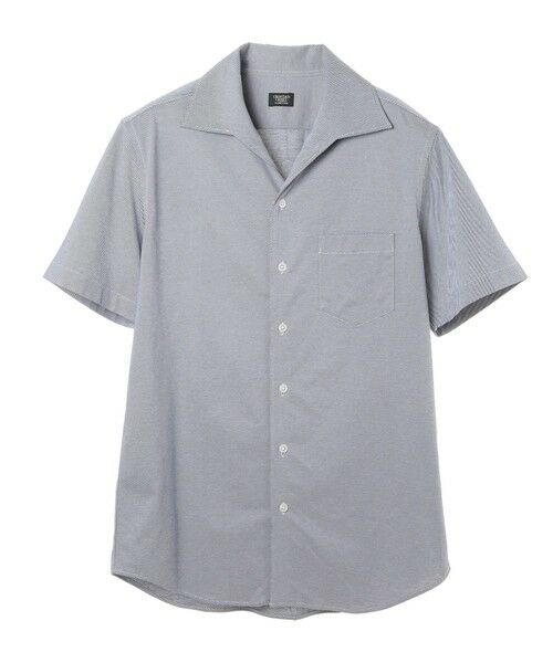 MEN'S BIGI / メンズビギ シャツ・ブラウス | 〈DISNOTICED/ディスノーティス〉ツイルジャージハーフスリーブシャツ（ネイビー）