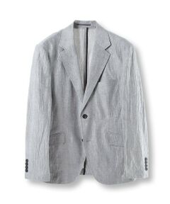 MEN'S BIGI / メンズビギ テーラードジャケット | コットンリネン楊柳サッカージャケット