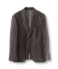 MEN'S BIGI / メンズビギ テーラードジャケット | コットンリネン楊柳サッカージャケット