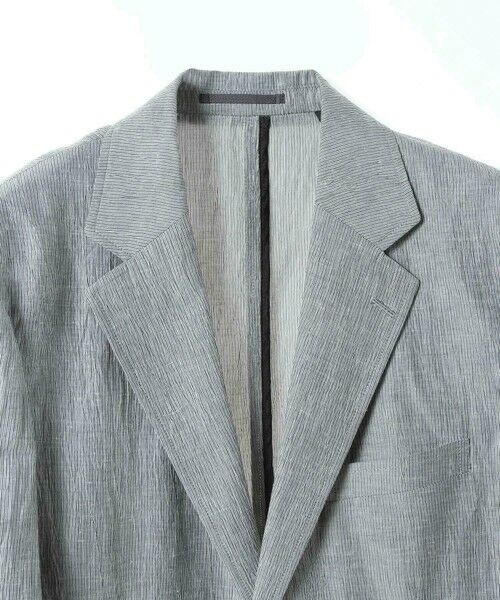 MEN'S BIGI / メンズビギ テーラードジャケット | コットンリネン楊柳サッカージャケット | 詳細6