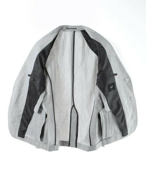 MEN'S BIGI / メンズビギ テーラードジャケット | コットンリネン楊柳サッカージャケット | 詳細11